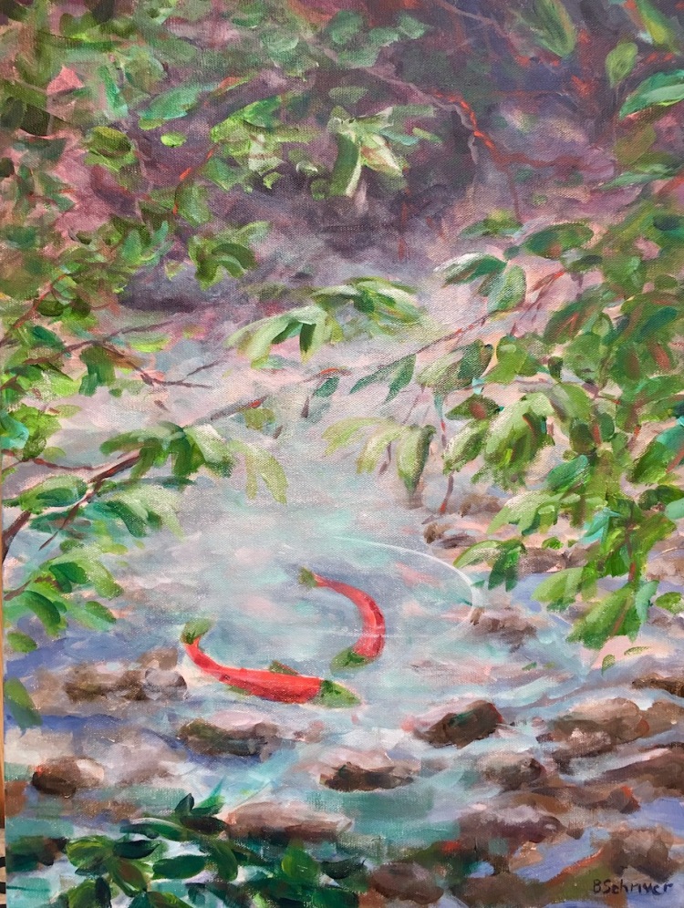 Betty Schriver - Spawning Time at the Flume Trail