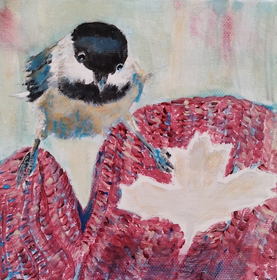 Betty Schriver - A Little Canadian Chickadee (photo ref: Brenda Catherine)