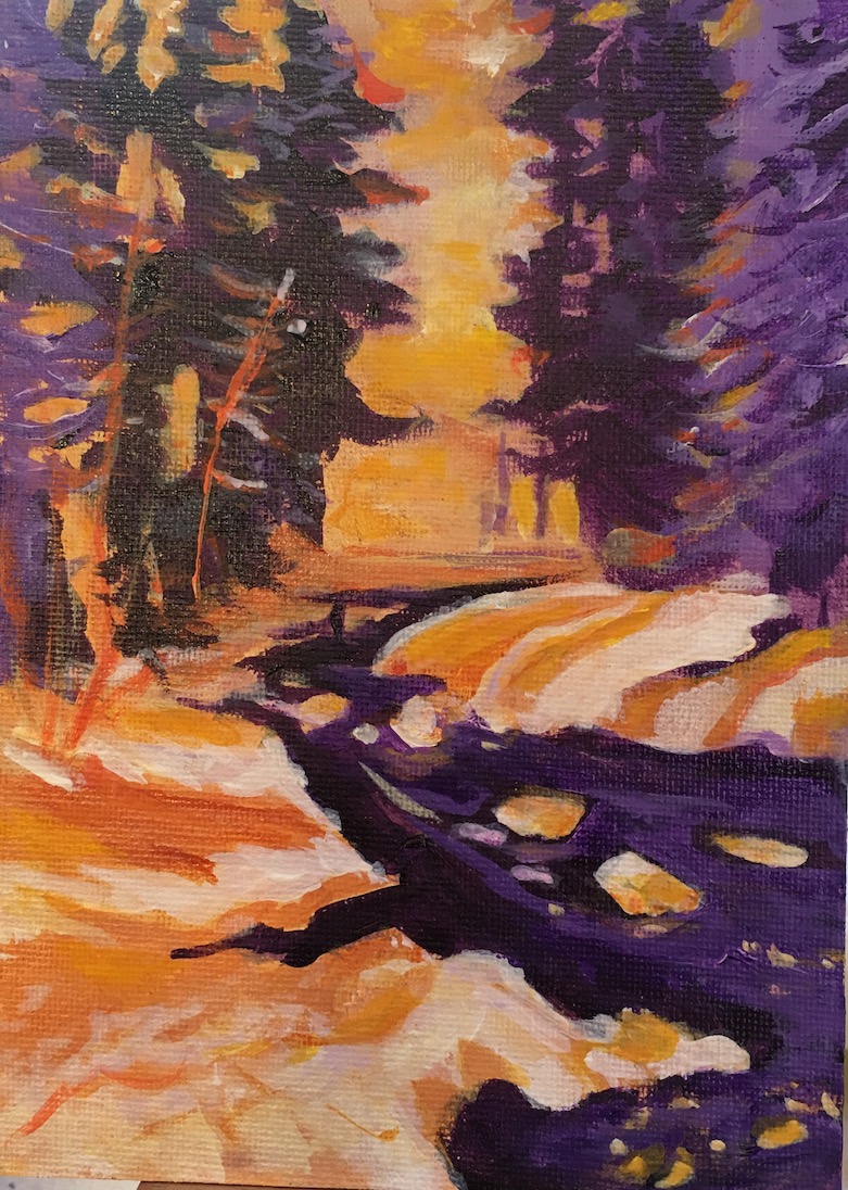 Betty Schriver - Snow Melting Stream