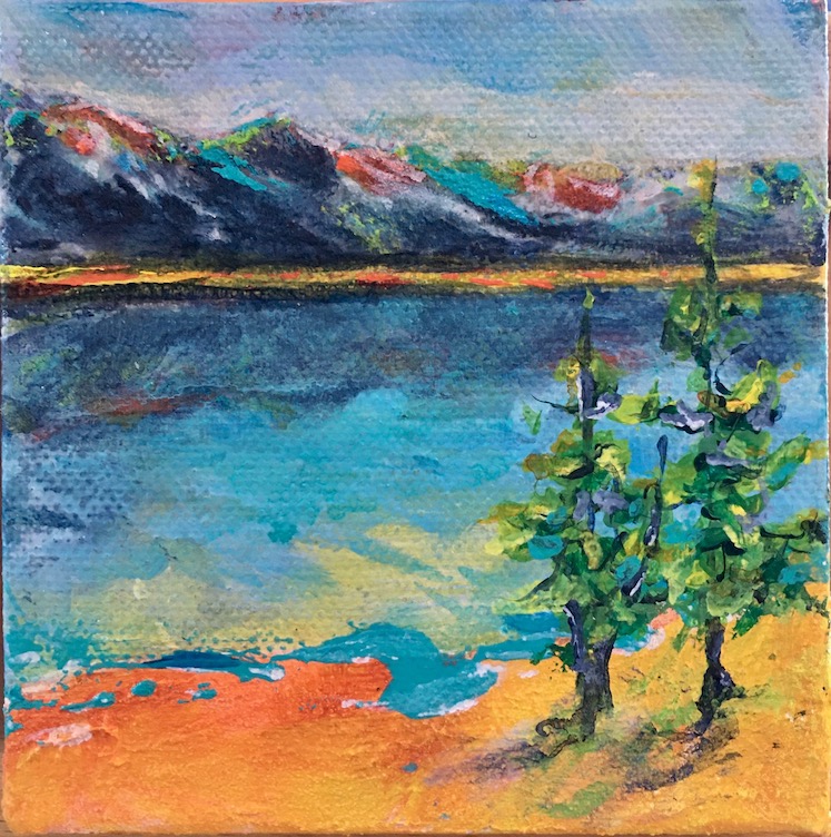 Betty Schriver_Two Trees on the Beach (SOLD)