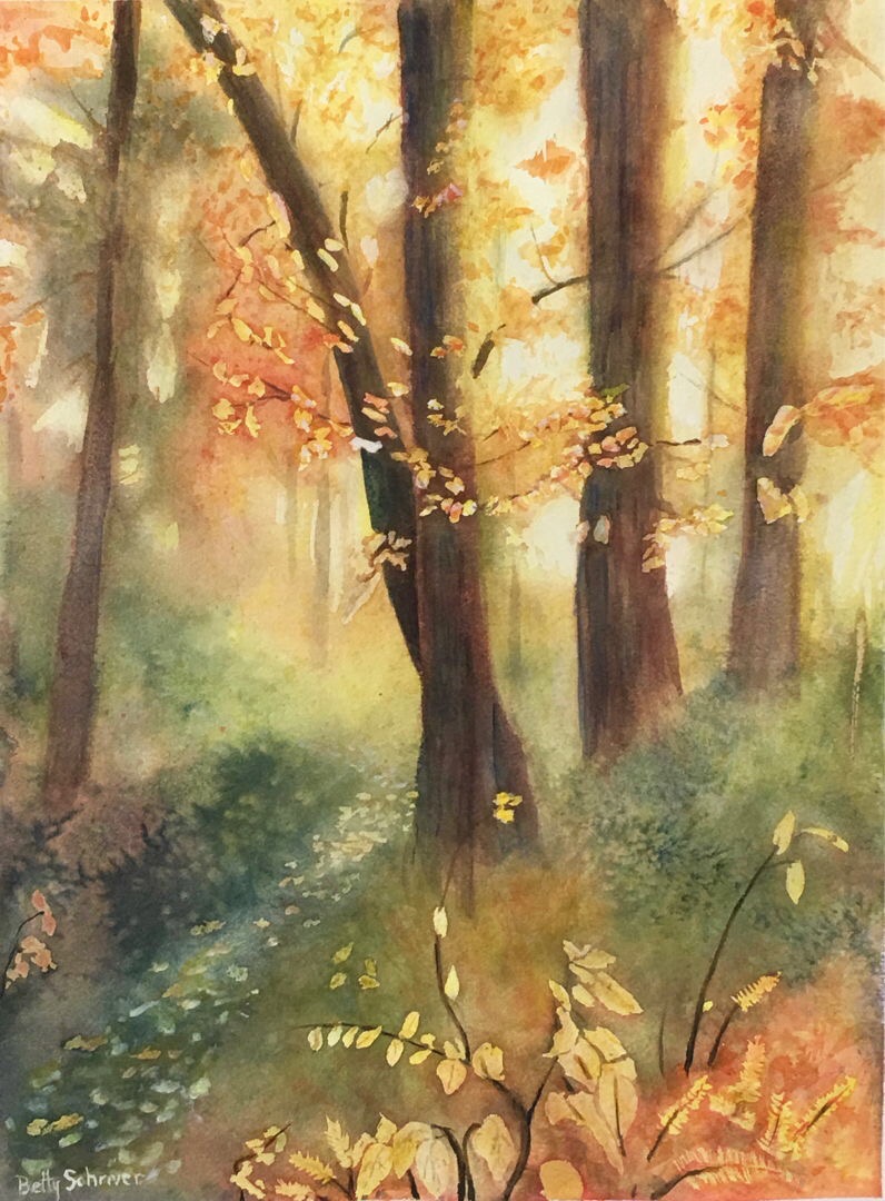 Betty Schriver - Golden Glow (water-colour)