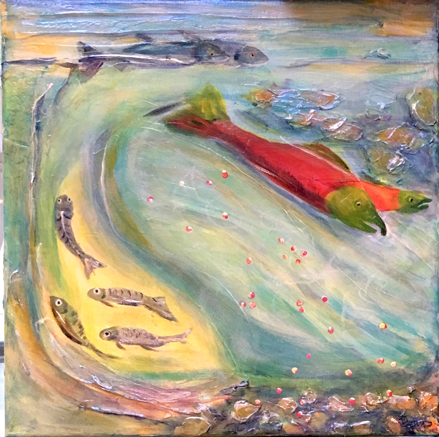 Betty Schriver - Salmon Circle of Life